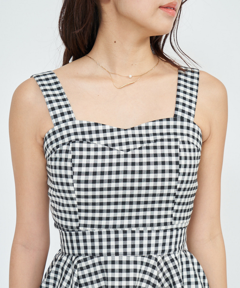 2wayギンガムビスチェ 詳細画像 ベージュ 5