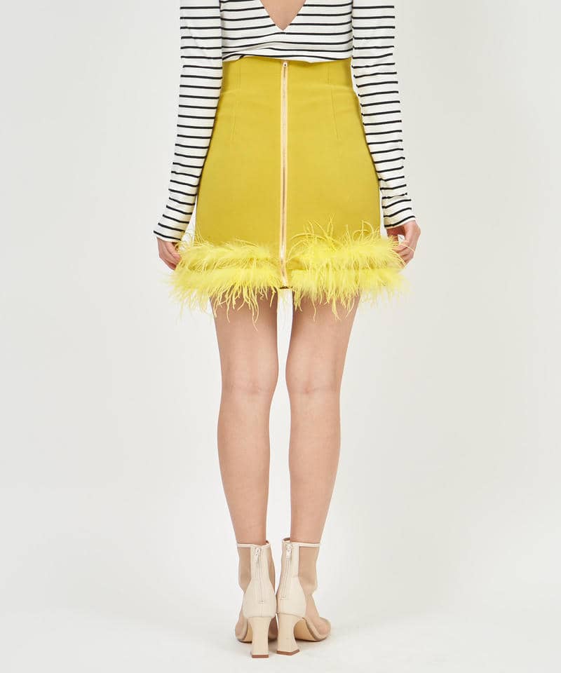 フェザーミニスカート 詳細画像 グリーン 3