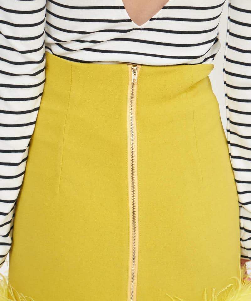 フェザーミニスカート 詳細画像 グリーン 4