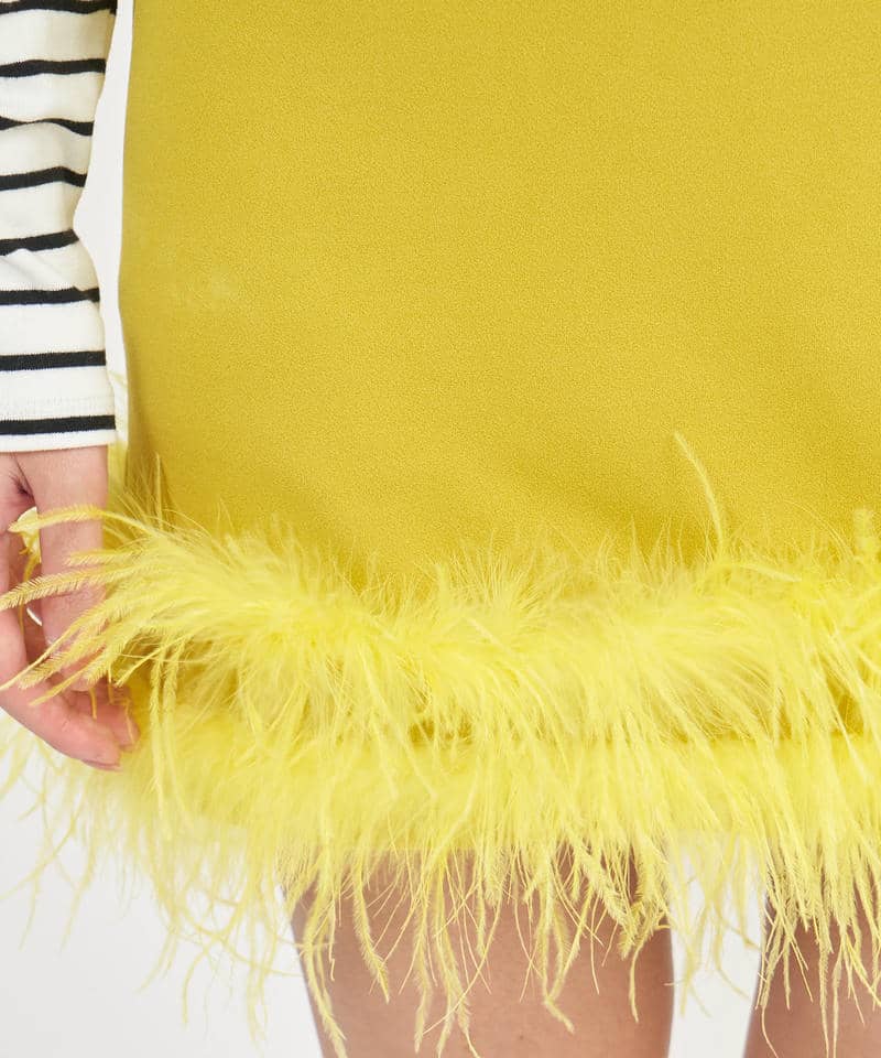 フェザーミニスカート 詳細画像 グリーン 5