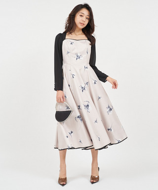 ブラウスドッキングコルセットワンピース