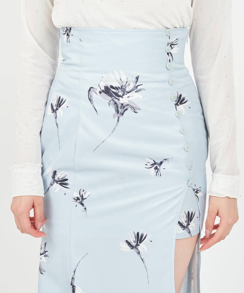 インナーミニディープスリットスカート 詳細画像 ブルー系 4