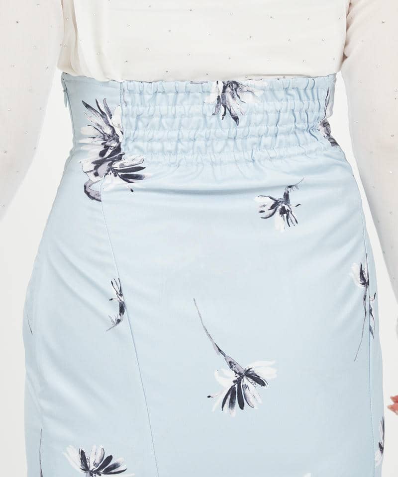 インナーミニディープスリットスカート 詳細画像 ブルー系 5