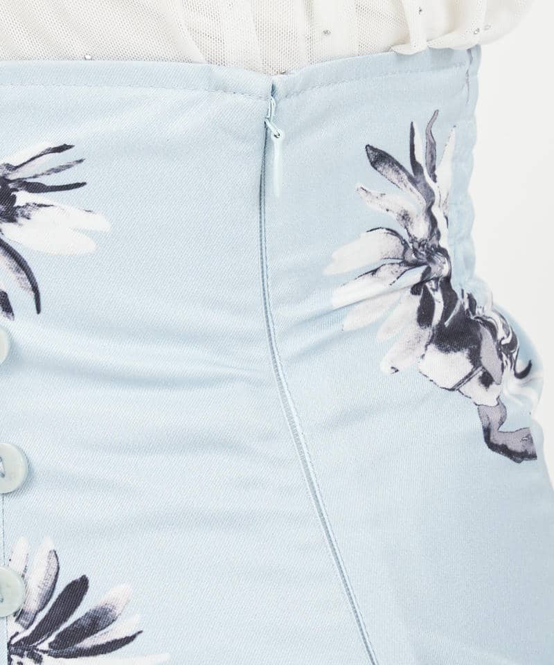 インナーミニディープスリットスカート 詳細画像 ブルー系 6