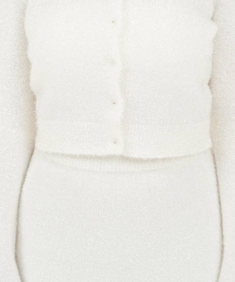 ラメフィルムニットセットアップ 詳細画像 オフホワイト 6