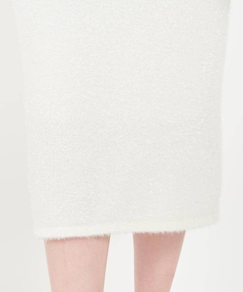 ラメフィルムニットセットアップ 詳細画像 オフホワイト 9