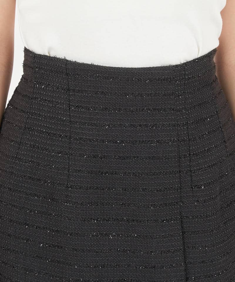 パールトリミングツイードスカート 詳細画像 ブラック 4