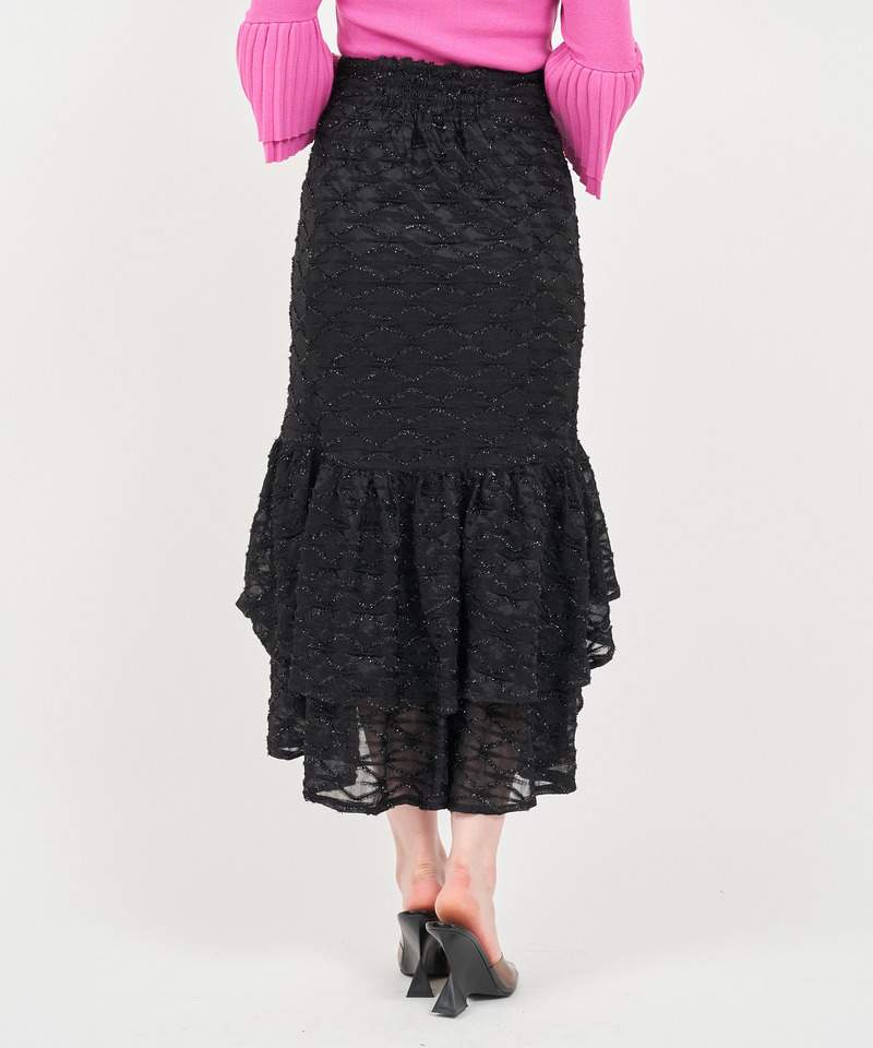 キラキラモールシアーマーメイドスカート 詳細画像 ピンク 4