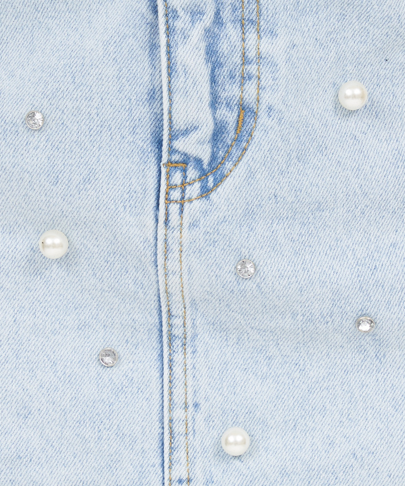 デザインデニムミニスカート 詳細画像 デニムブルー 8