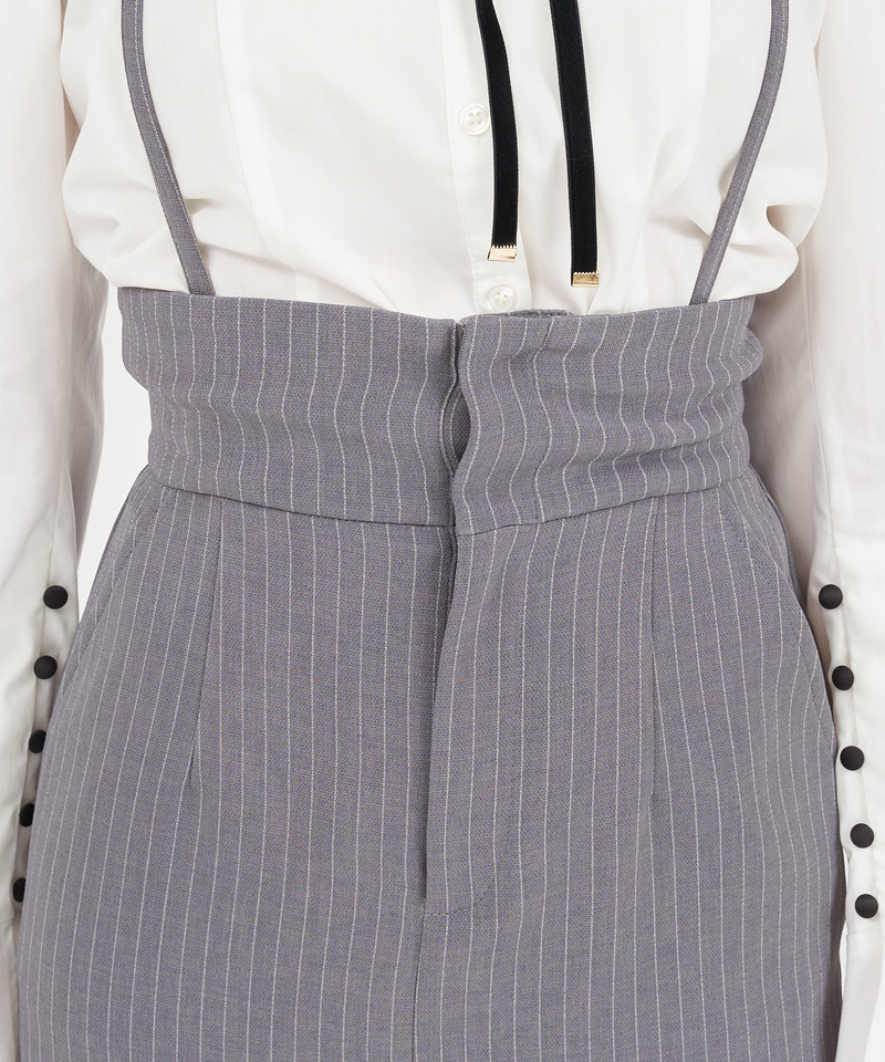 ラインサスペンダー付タイトスカート 詳細画像 オフホワイト 4