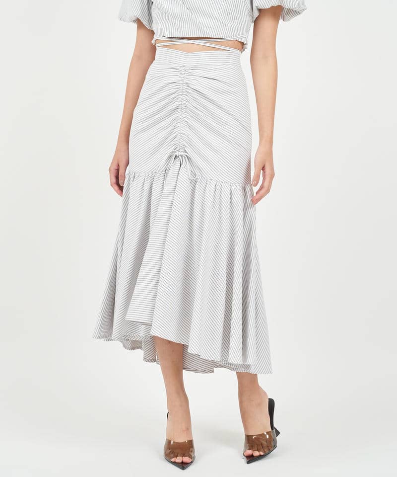 フロントギャザーボリュームスカート 詳細画像 オフホワイト 1