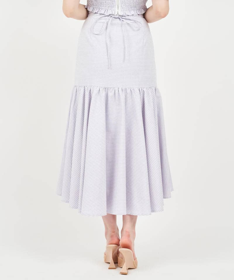 フロントギャザーボリュームスカート 詳細画像 パープル 3