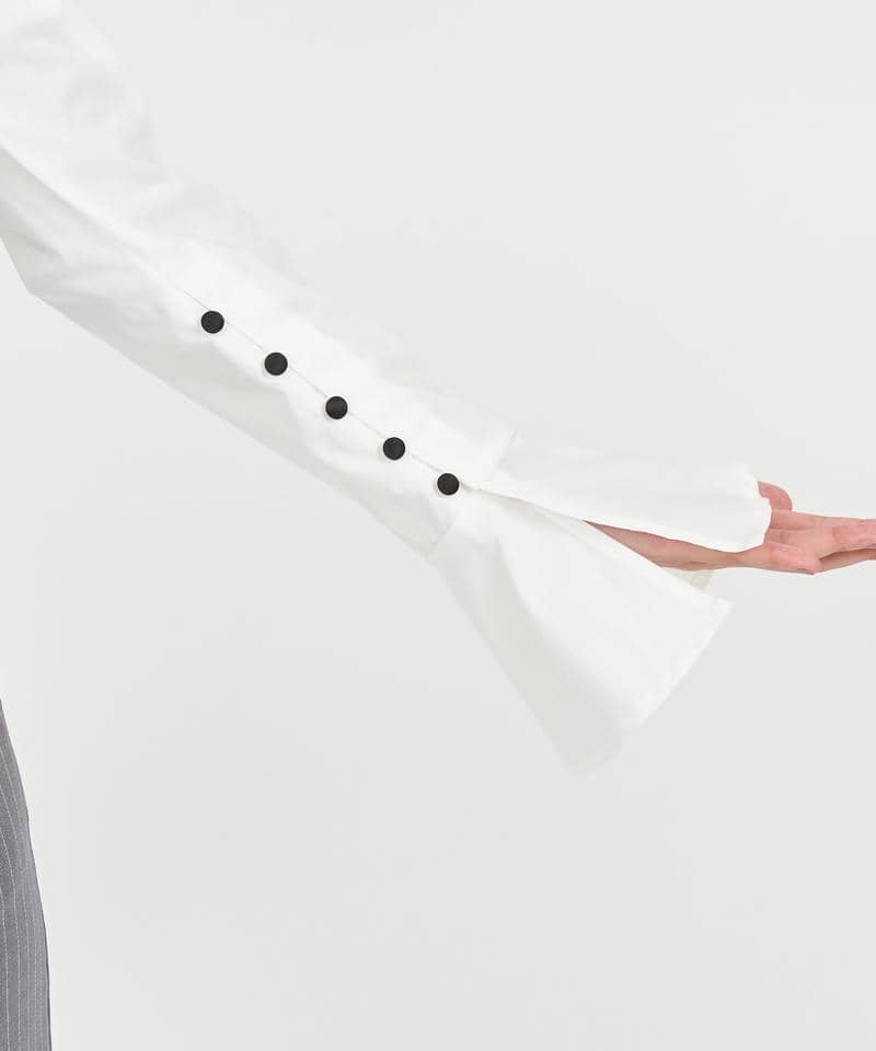 リボンタイ付タイトシャツ 詳細画像 オフホワイト 6