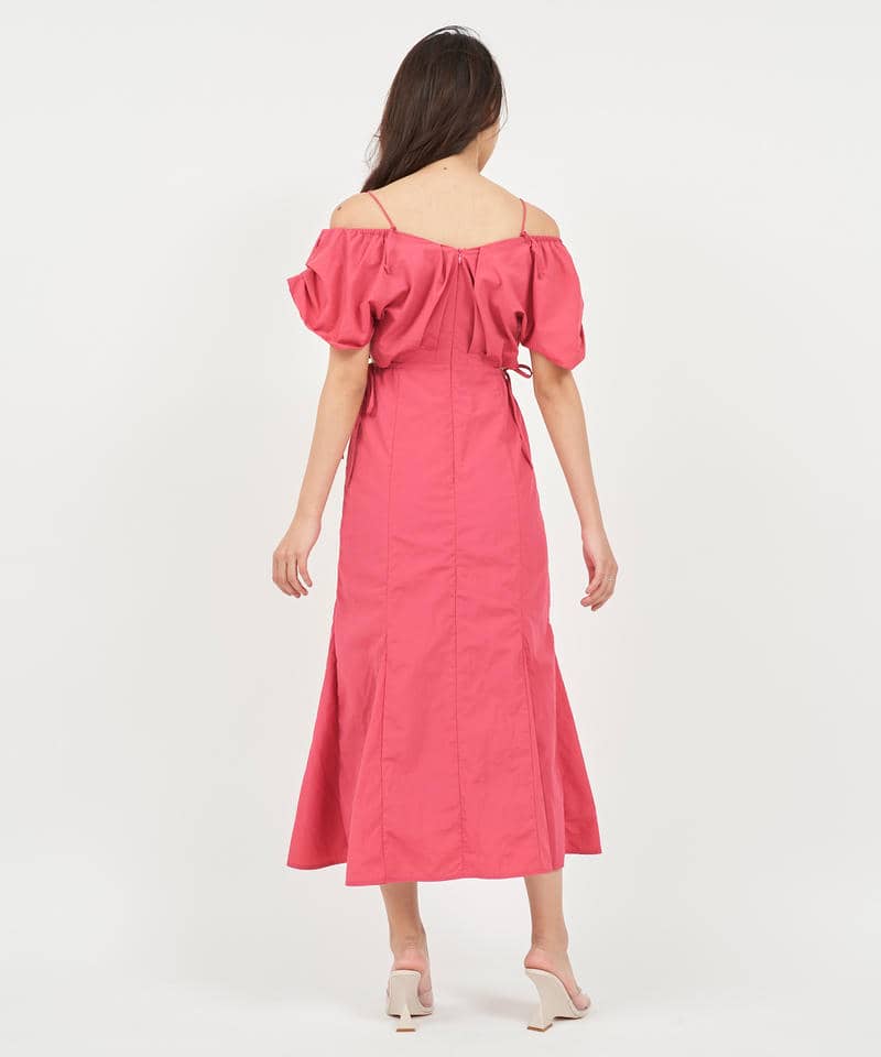 ウエストカットアウトマーメイドワンピース 詳細画像 ピンク 3