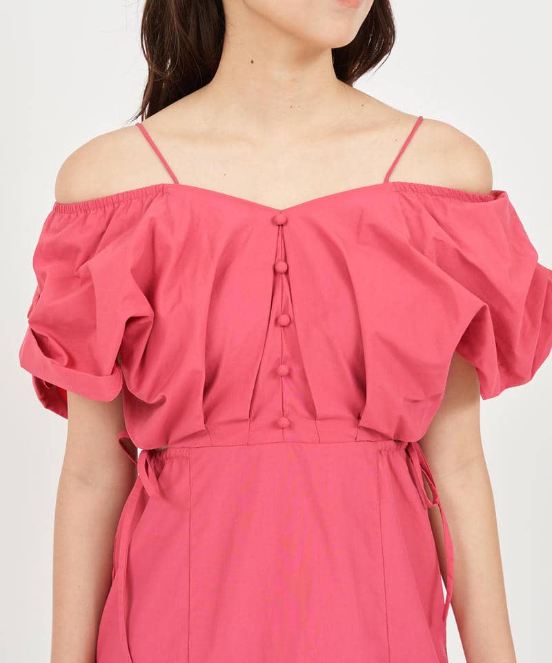 ウエストカットアウトマーメイドワンピース 詳細画像 ピンク 4