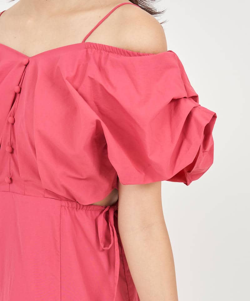 ウエストカットアウトマーメイドワンピース 詳細画像 ピンク 6