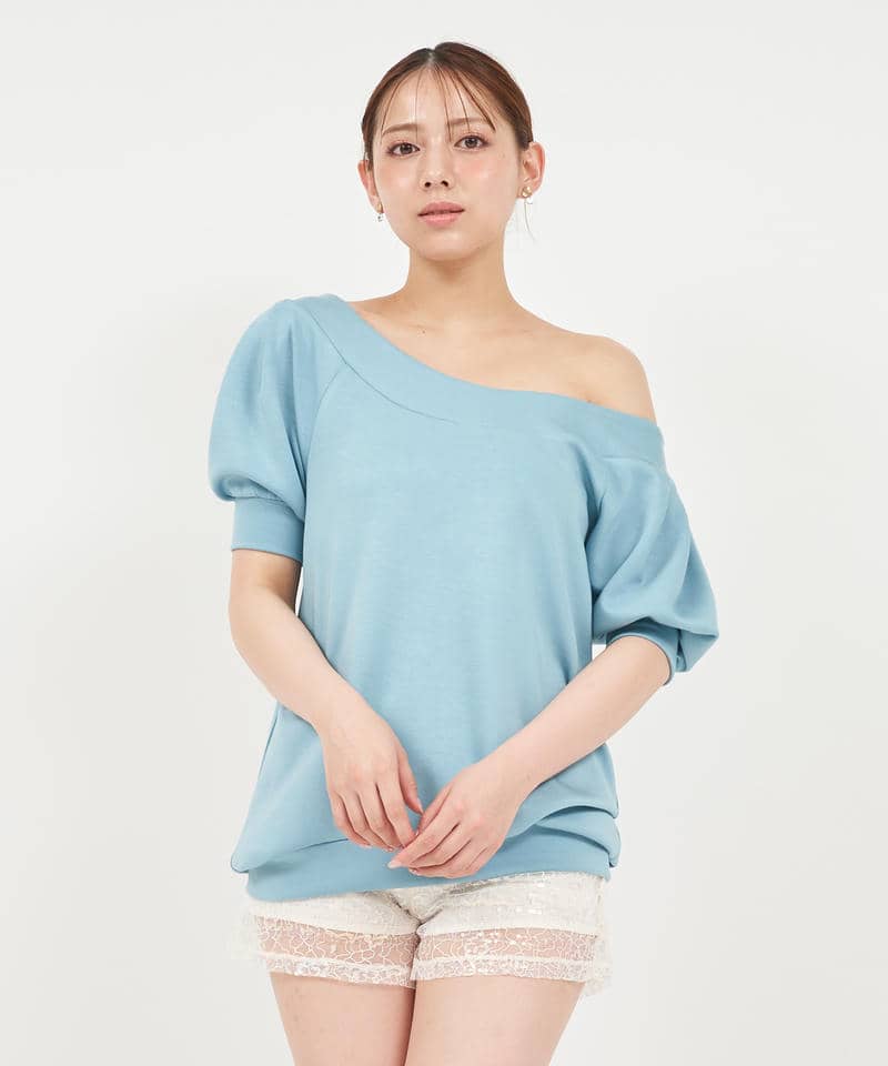ネオプレーンオフショルトップス 詳細画像 ブルー 1