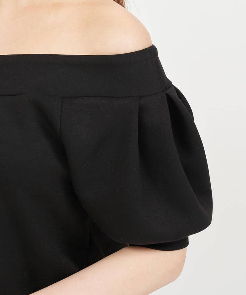 ネオプレーンオフショルトップス 詳細画像 ブラック 5