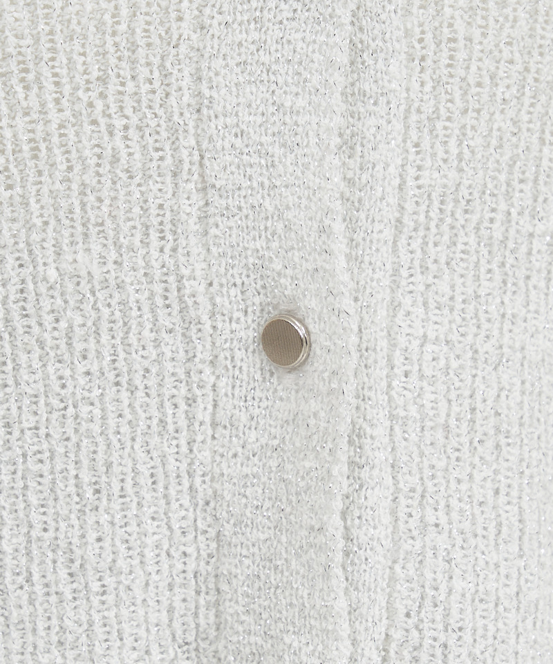 ラメニットコンパクトカーディガン 詳細画像 オレンジ 7