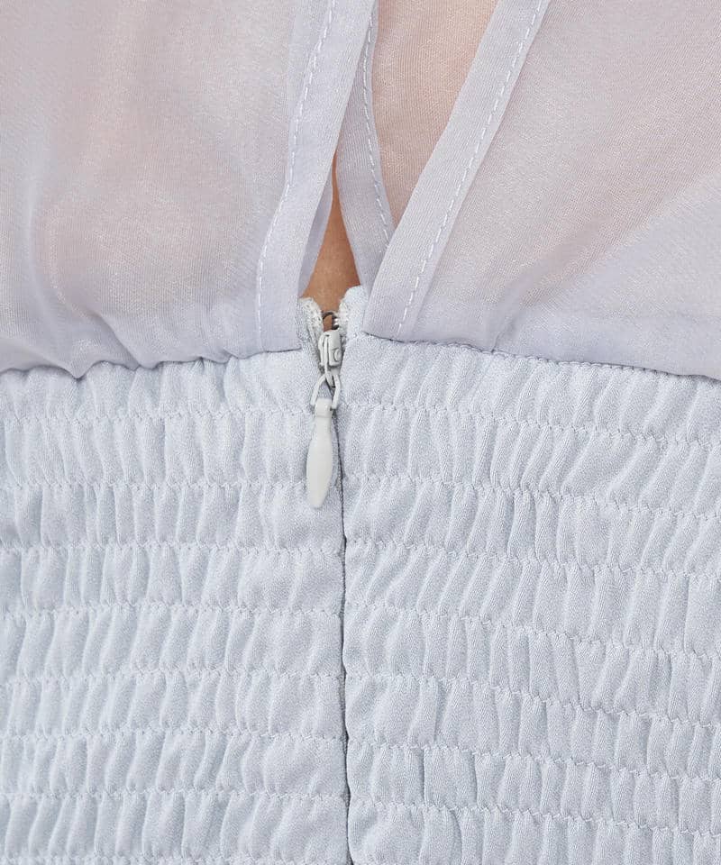 ティアードラッフルテーパードオールインワン 詳細画像 ブルー 7