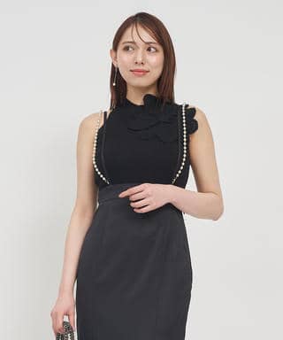 かぎ針コサージュアメスリトップス