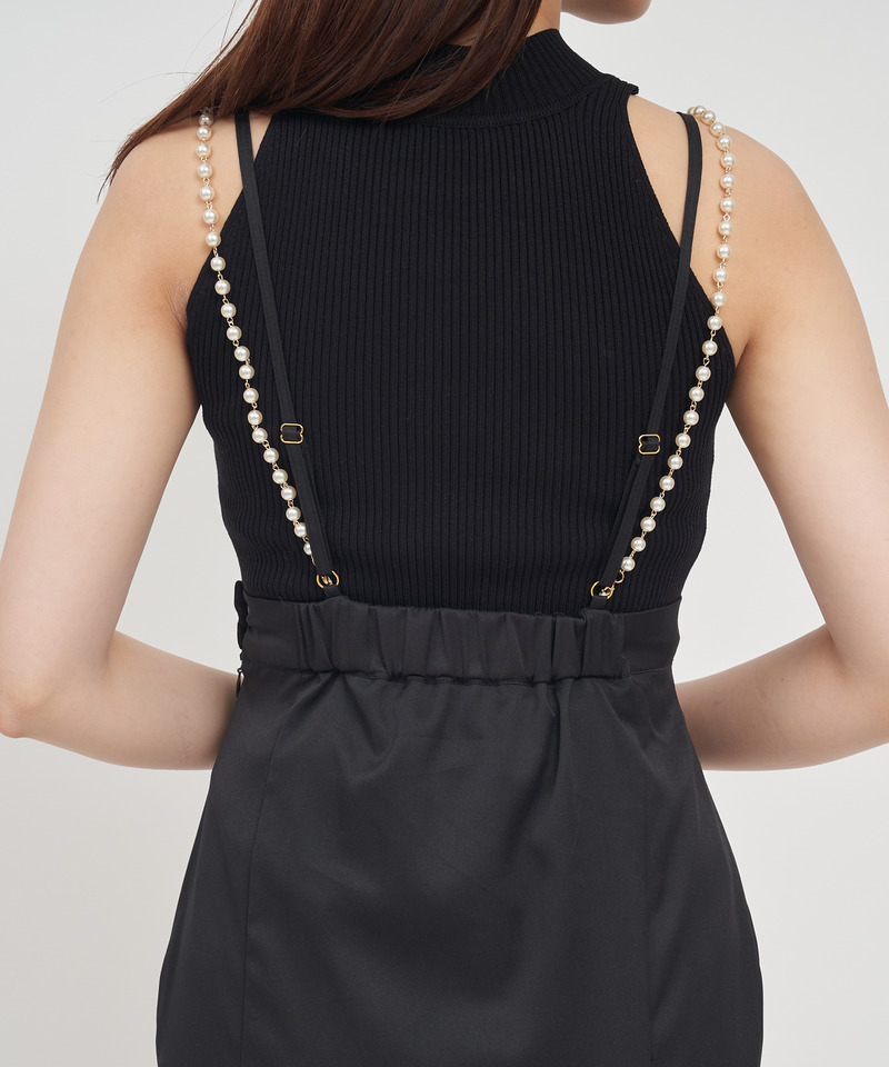 パールサスペンダースリットマーメイドスカート 詳細画像 ピンク 5