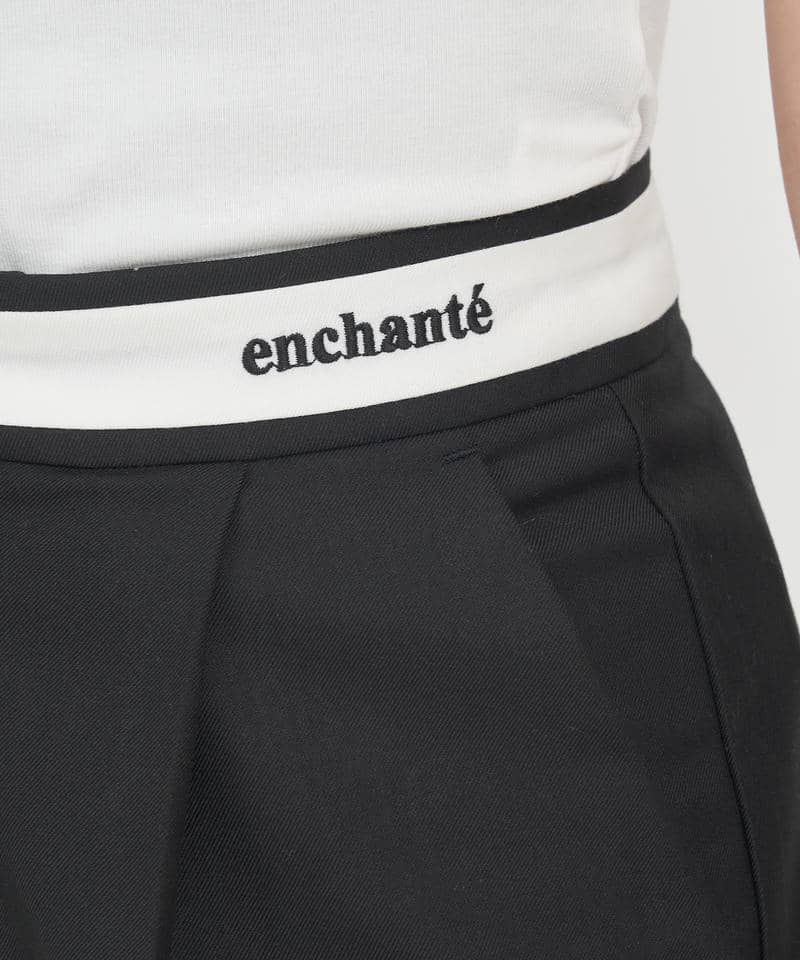 ベルトロゴタックワイドパンツ 詳細画像 ブラック 6