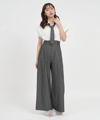 ネクタイシャツオールインワン