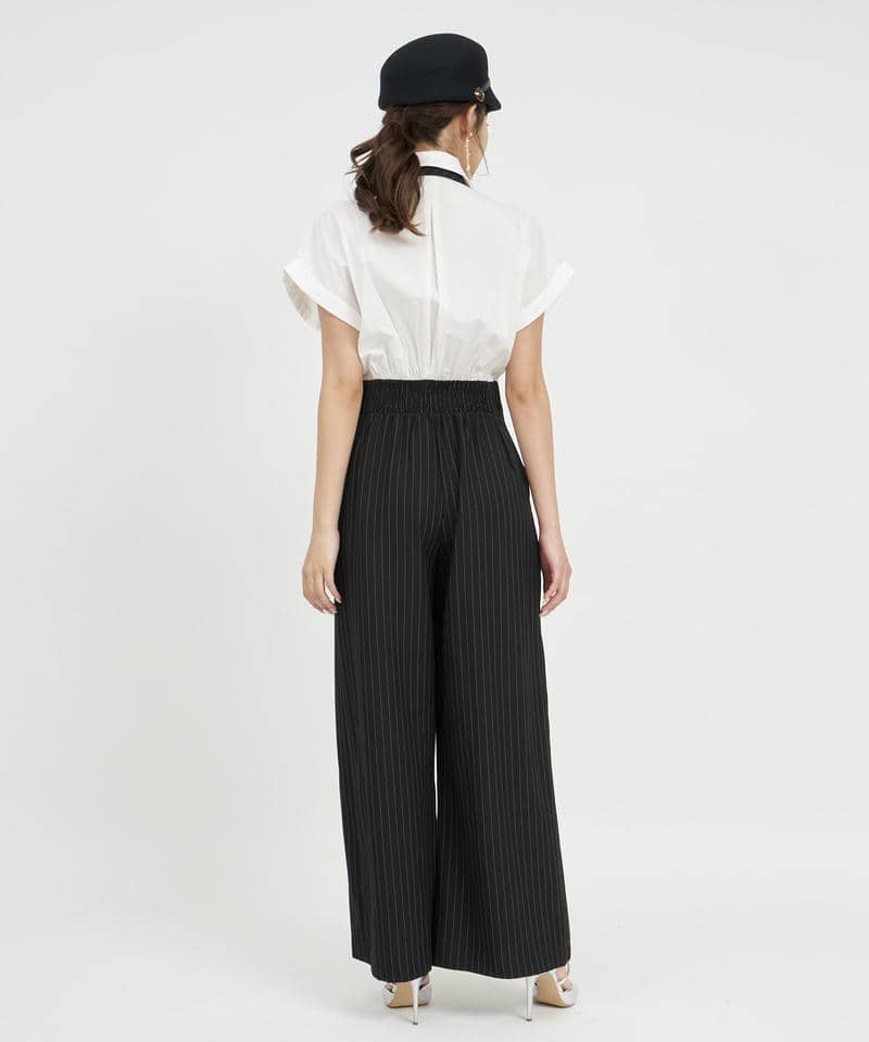 ネクタイシャツオールインワン 詳細画像 ブラック 3