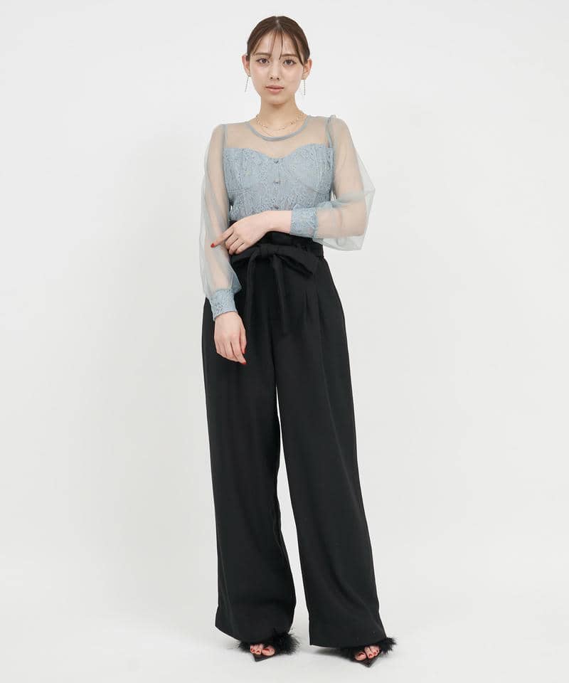 チュールドッキングレーストップス 詳細画像 ブルー 2