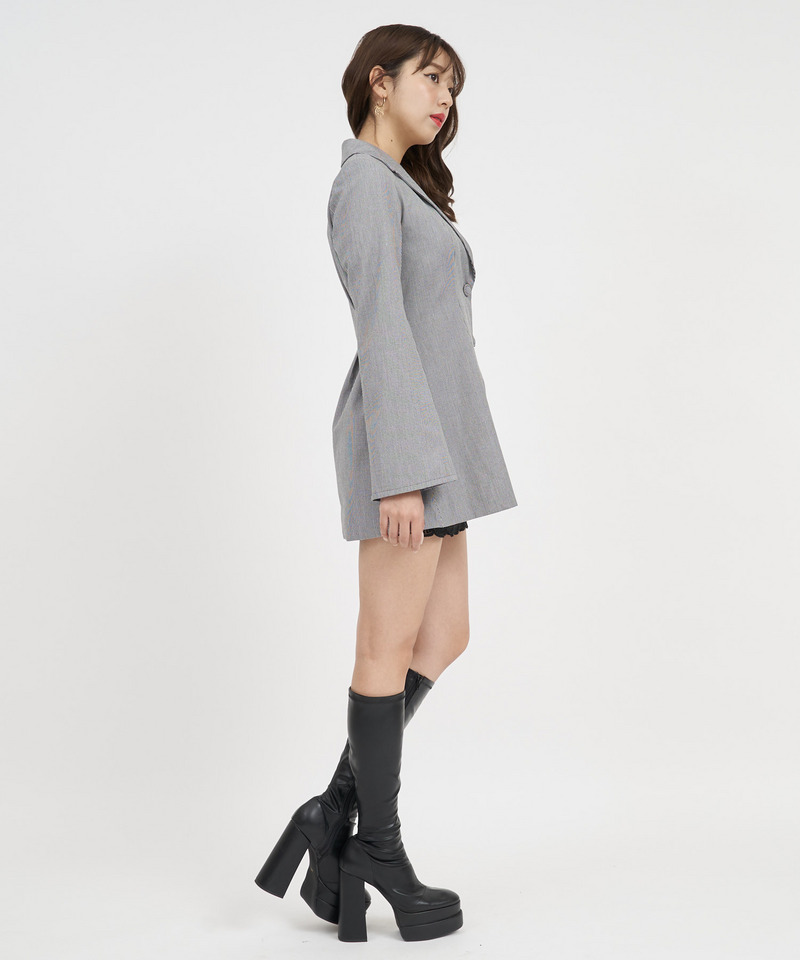 ファスナースリーブシェイプジャケット 詳細画像 オフホワイト 2