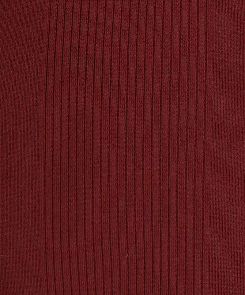 アームウォーマー付配色ケープタイトロングワンピース 詳細画像 ボルドー 6