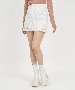 インナーパンツレースミニスカート