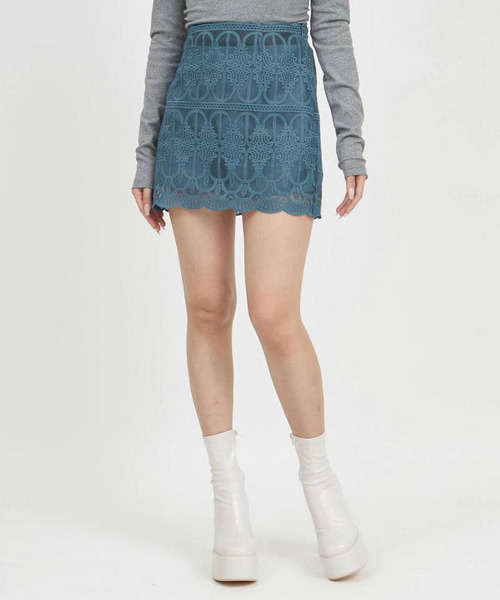 インナーパンツレースミニスカート 詳細画像