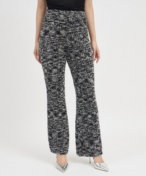 ニットツイードパンツ 詳細画像