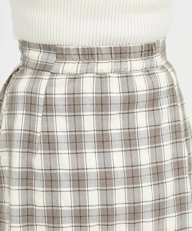 ラッププリーツミニスカート 詳細画像 チェック 6