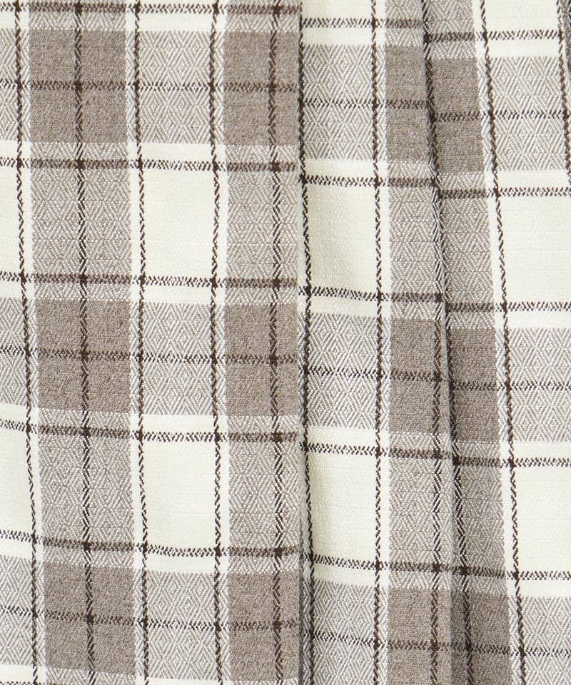 ラッププリーツミニスカート 詳細画像 チェック 7