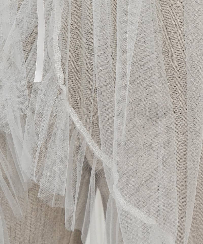 オリジナル柄チュールジレ付テーラードジャケット 詳細画像 グレー 12