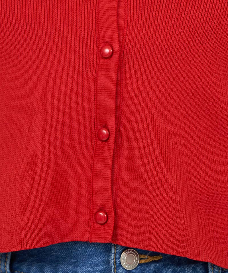 クロスホルターネックアンサンブル 詳細画像 レッド 7