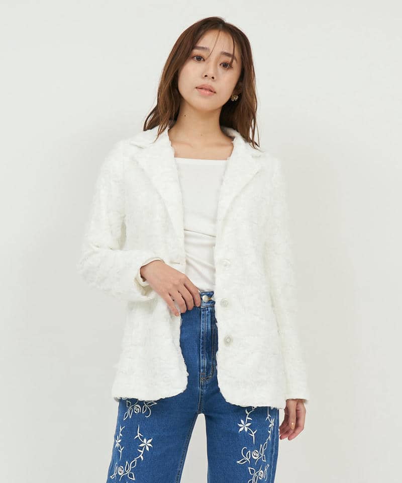 3Dレーステーラードジャケット 詳細画像 オフホワイト 1