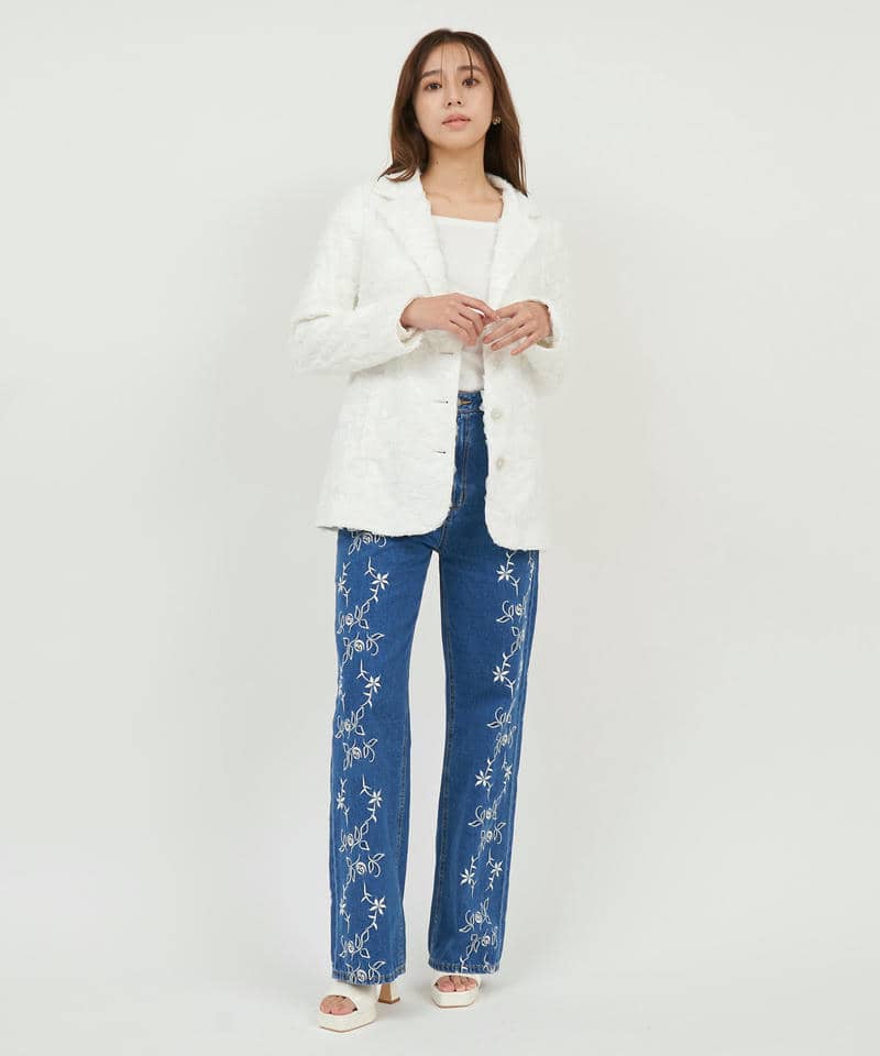 3Dレーステーラードジャケット 詳細画像 オフホワイト 2