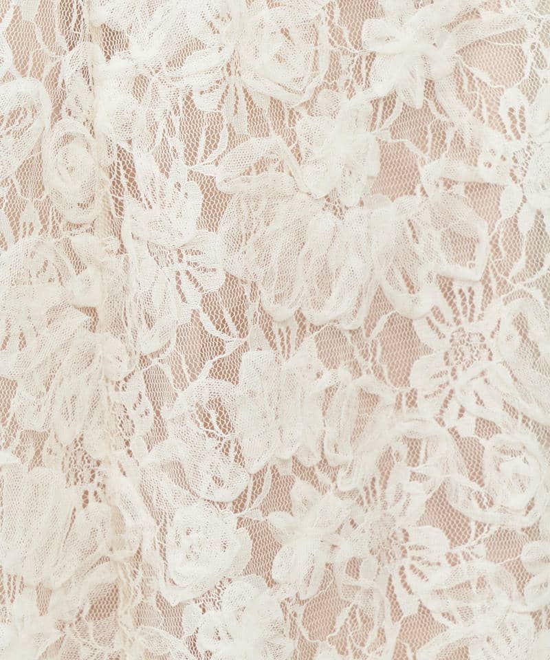 3Dレースコルセット切替フレアスカート 詳細画像 ベージュ 7