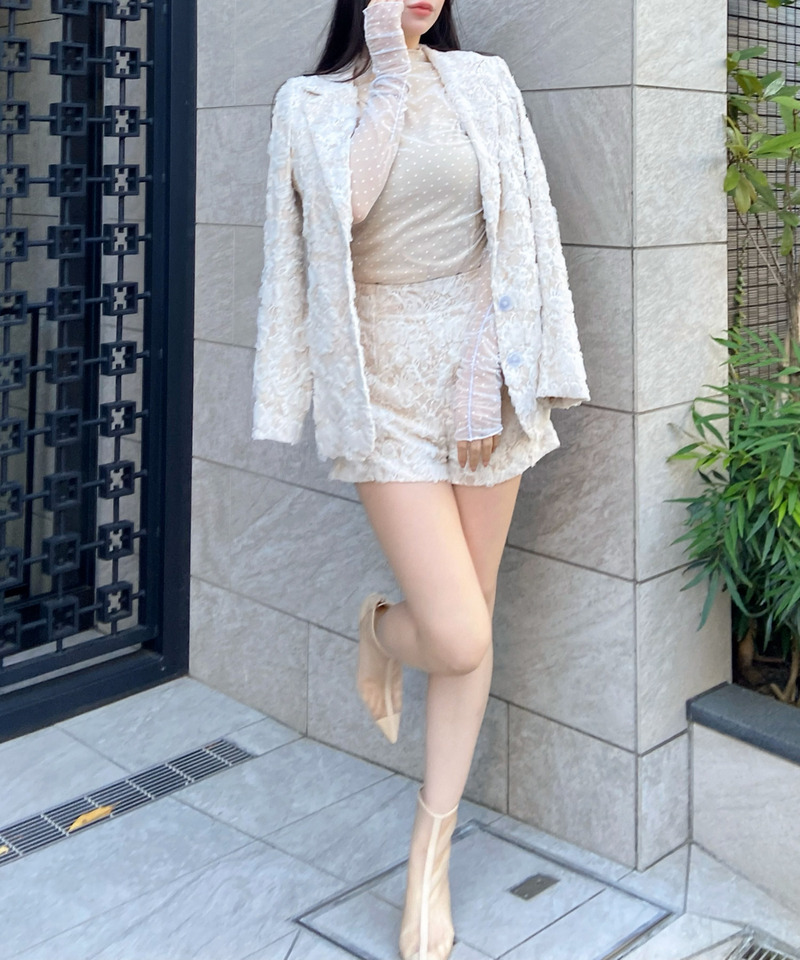 3Dレースショートパンツ 詳細画像 ベージュ 11