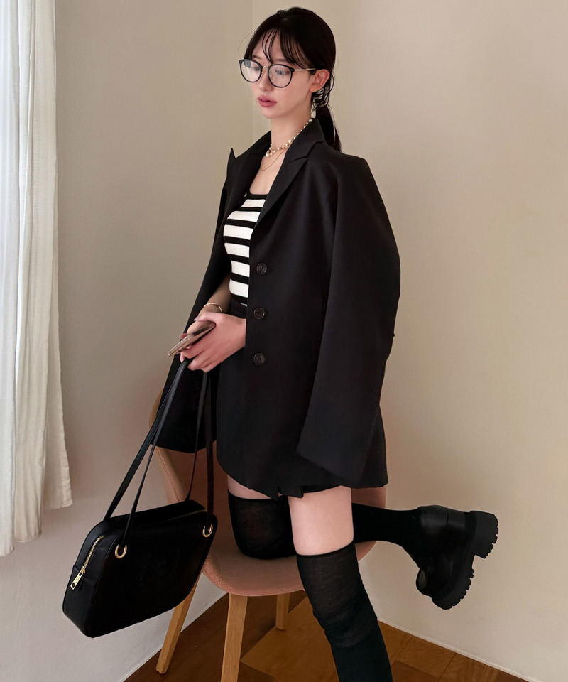 BOXY2wayジャケット 詳細画像 ブラック 4