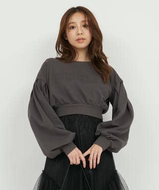 エンボスロゴスウェット