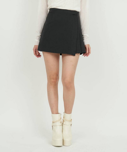ラッププリーツミニスカート 詳細画像