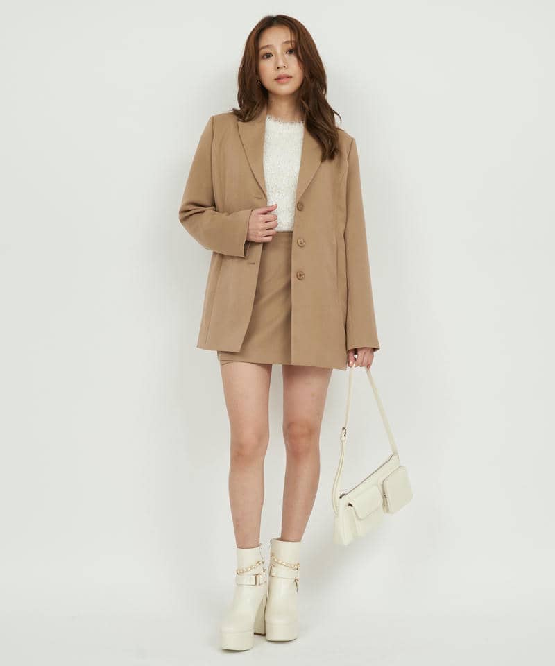 ラッププリーツミニスカート 詳細画像 キャメル 10