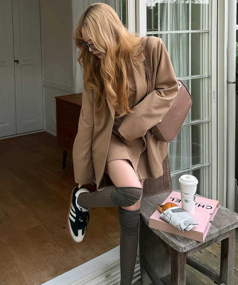 ラッププリーツミニスカート 詳細画像 キャメル 21