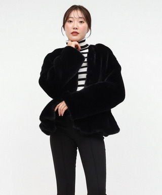 ペプラムファージャケット