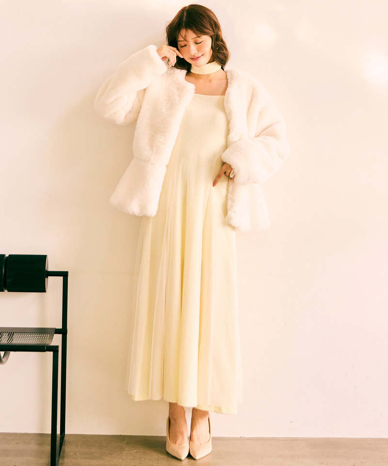 ペプラムファージャケット 詳細画像 オフホワイト 17